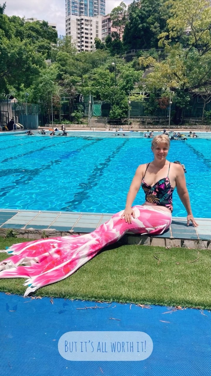 Honeycombers Watch us transform into a graceful mermaid