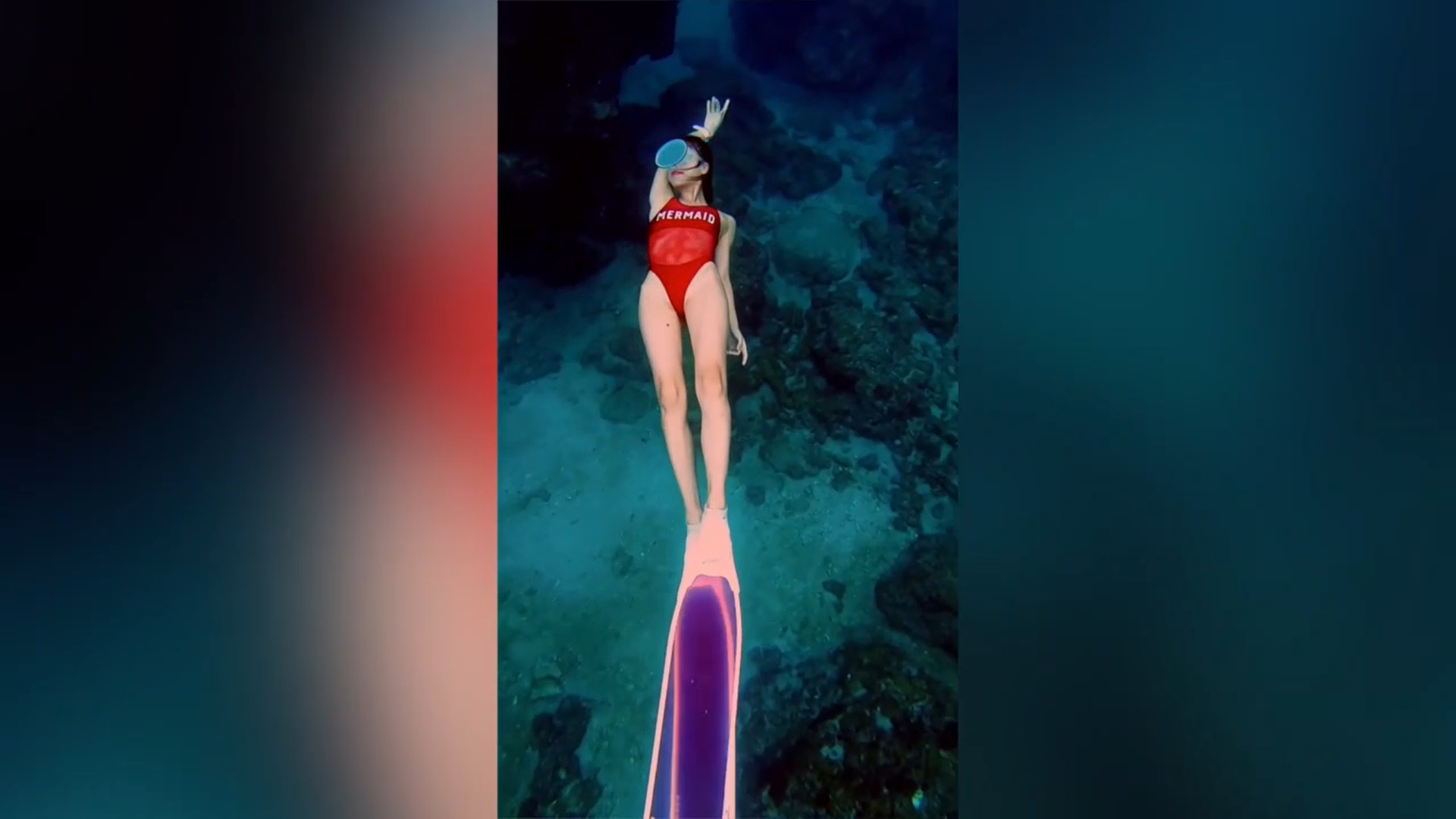 On.cc 鄧詠雪飛台灣做節目　化身美人魚