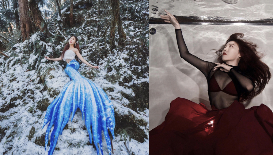 Beemen 蜂報 太平山雪地仙女其實是優雅美人魚！「Wei Wei Hung」渾圓美尻背影超殺，轉過身再被女神高顏值驚豔到